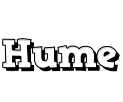 Hume snowing logo