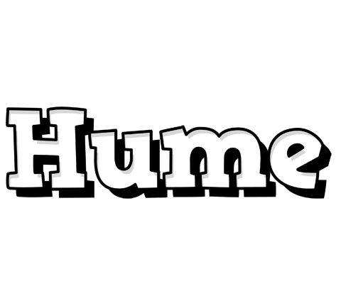 Hume snowing logo