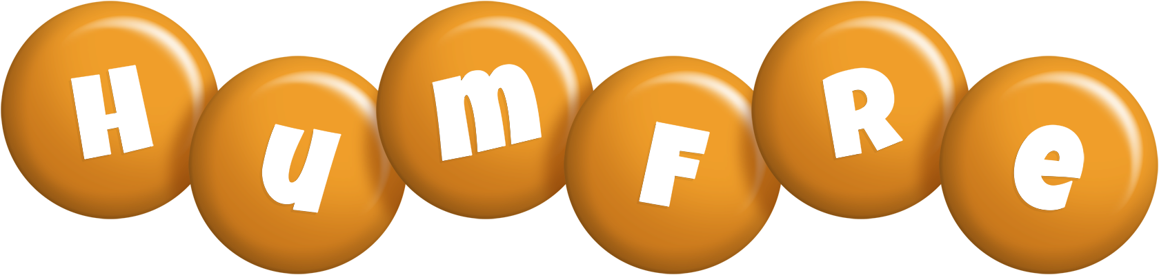 Humfre candy-orange logo