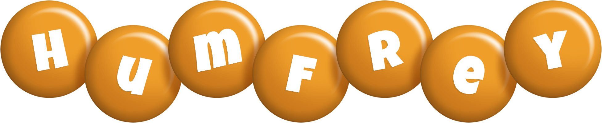 Humfrey candy-orange logo