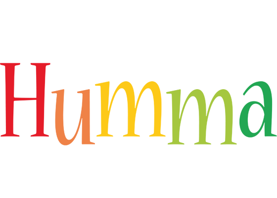 Humma birthday logo