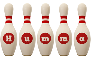 Humma bowling-pin logo