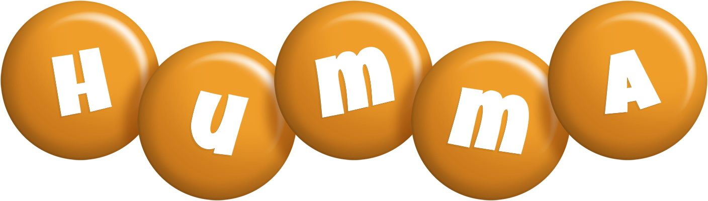 Humma candy-orange logo