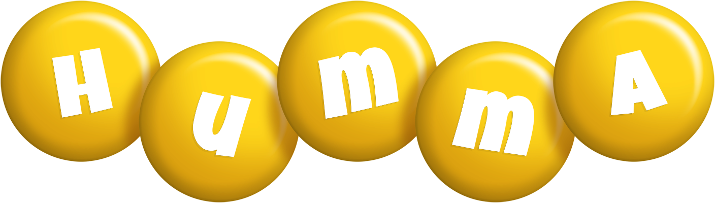 Humma candy-yellow logo