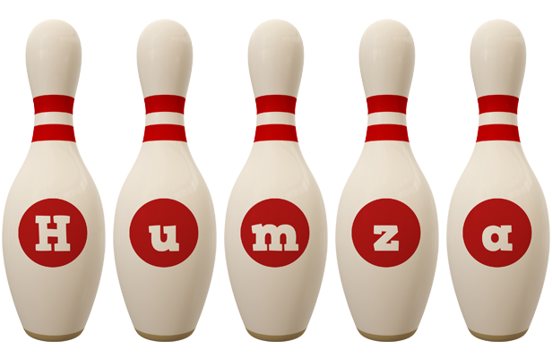 Humza bowling-pin logo