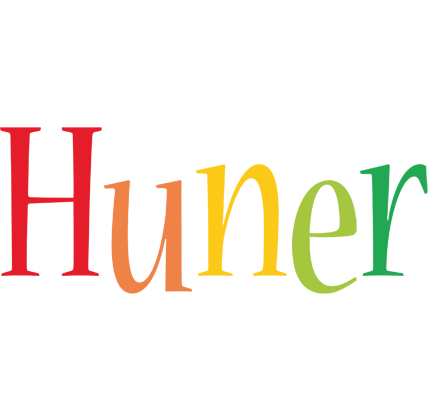 Huner birthday logo