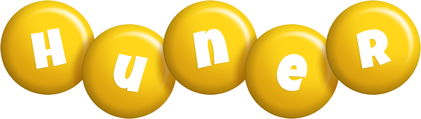 Huner candy-yellow logo