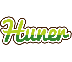 Huner golfing logo