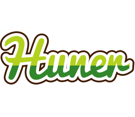 Huner golfing logo
