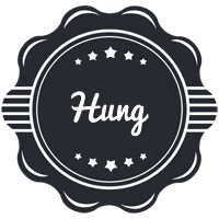 Hung badge logo