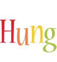 Hung birthday logo