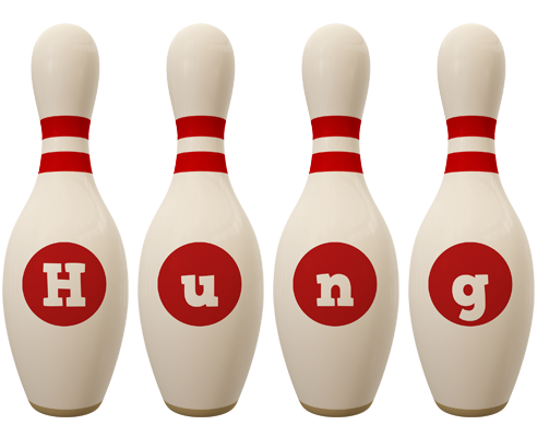 Hung bowling-pin logo