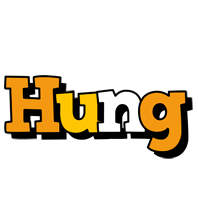 Hung cartoon logo