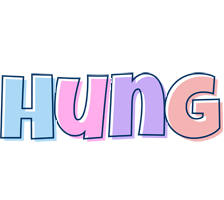 Hung pastel logo