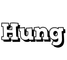 Hung snowing logo