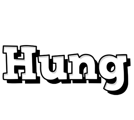 Hung snowing logo