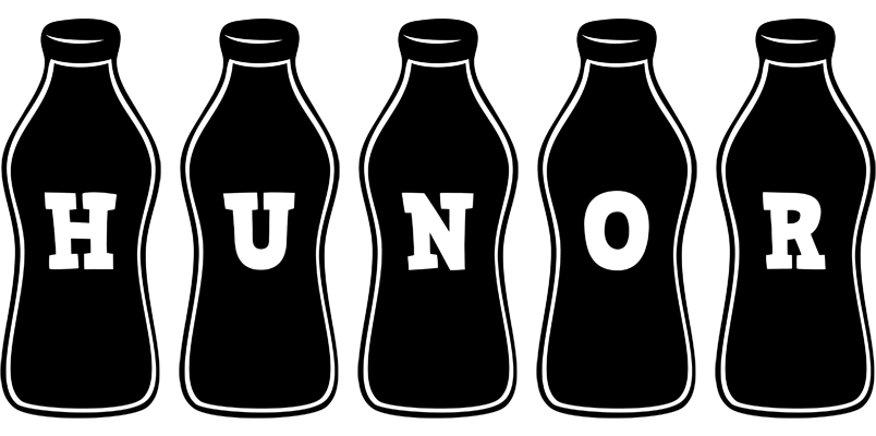 Hunor bottle logo