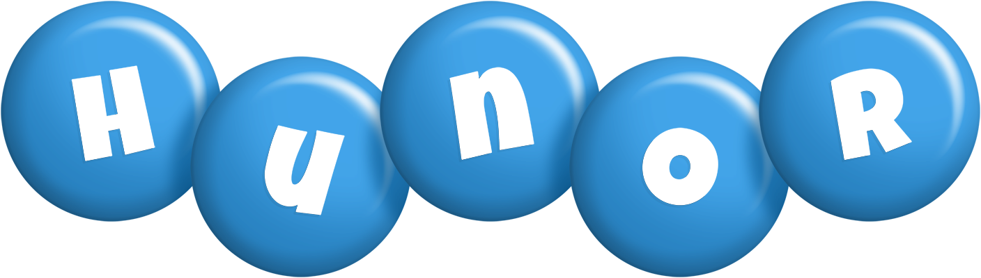 Hunor candy-blue logo