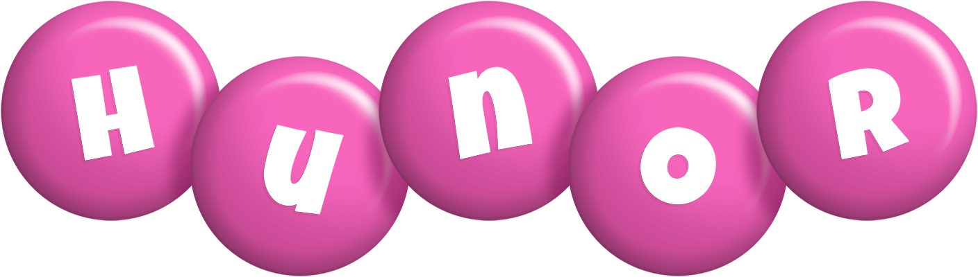 Hunor candy-pink logo