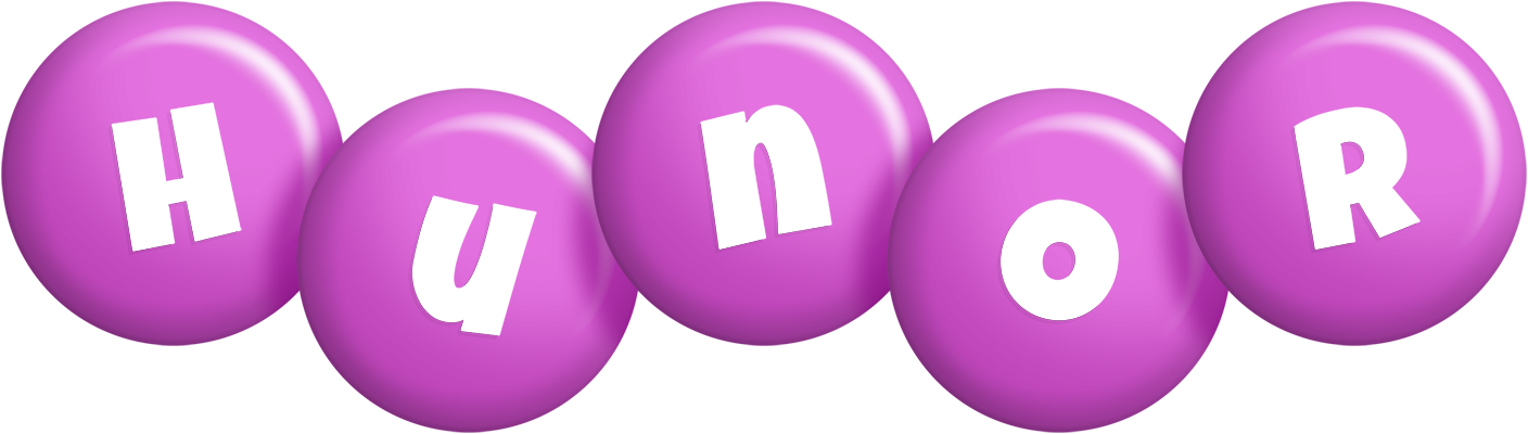 Hunor candy-purple logo
