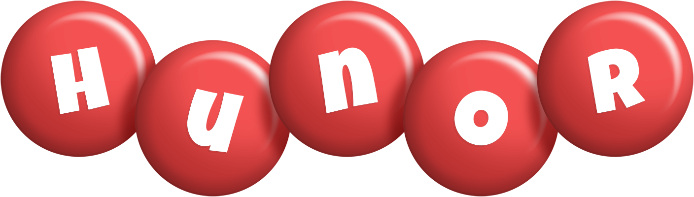 Hunor candy-red logo