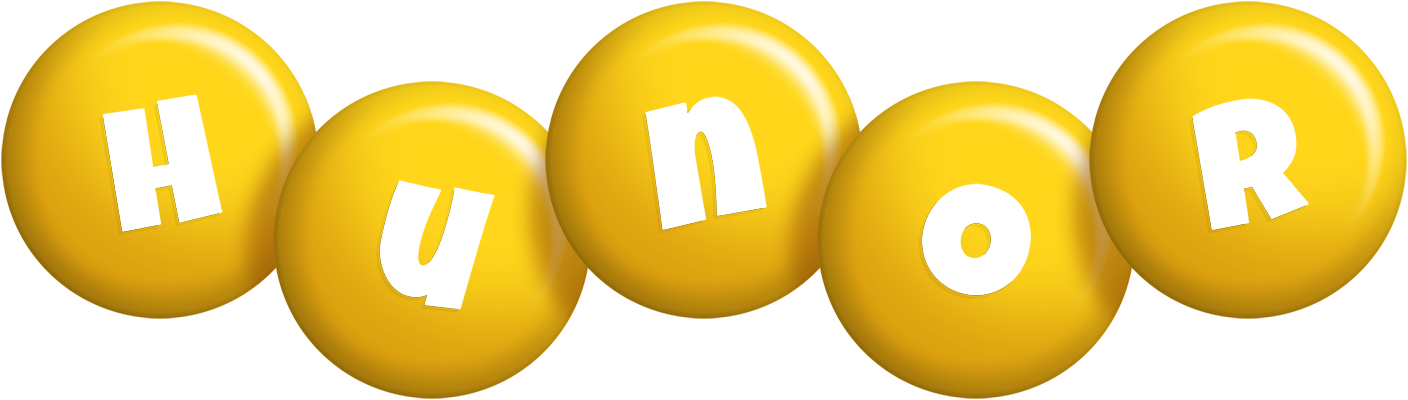 Hunor candy-yellow logo