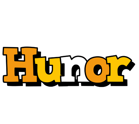 Hunor cartoon logo