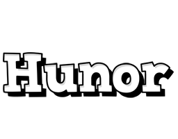 Hunor snowing logo