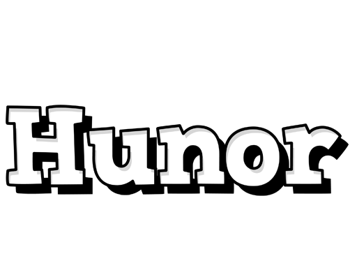 Hunor snowing logo