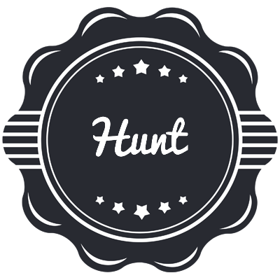 Hunt badge logo