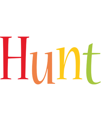Hunt birthday logo
