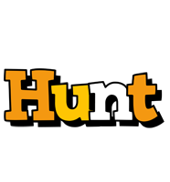 Hunt cartoon logo