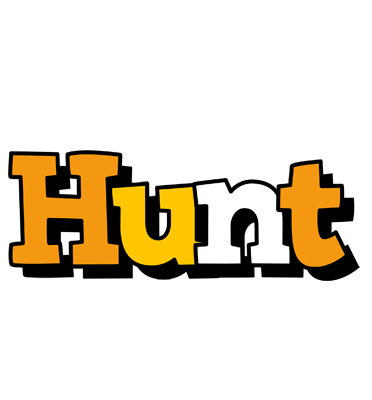 Hunt cartoon logo