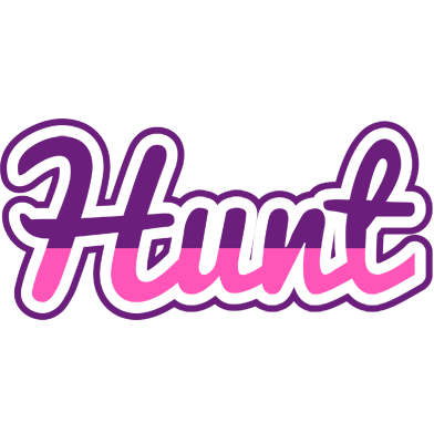 Hunt cheerful logo