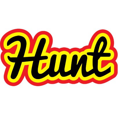 Hunt flaming logo