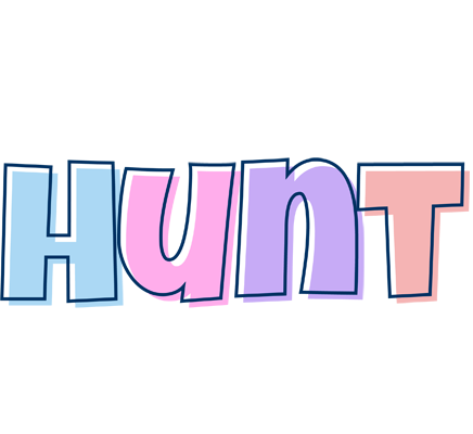 Hunt pastel logo