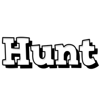 Hunt snowing logo