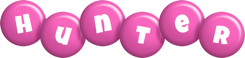 Hunter candy-pink logo