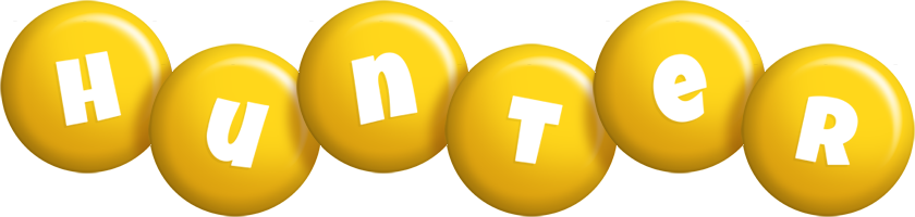 Hunter candy-yellow logo