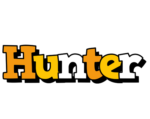 Hunter cartoon logo