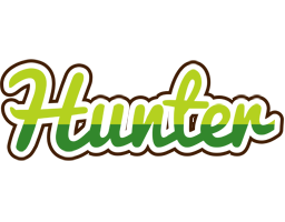 Hunter golfing logo