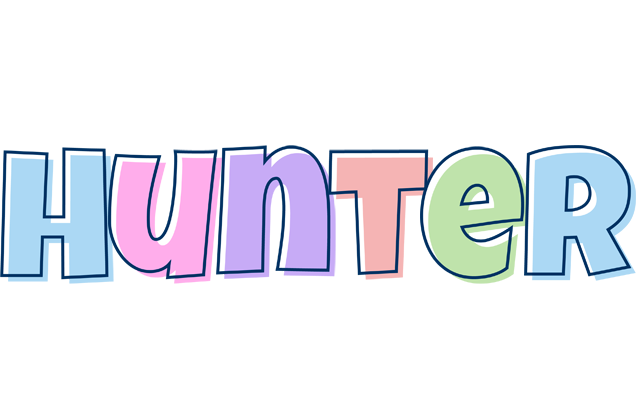 Hunter pastel logo