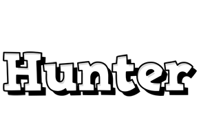 Hunter snowing logo