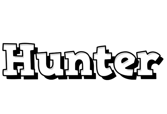 Hunter snowing logo