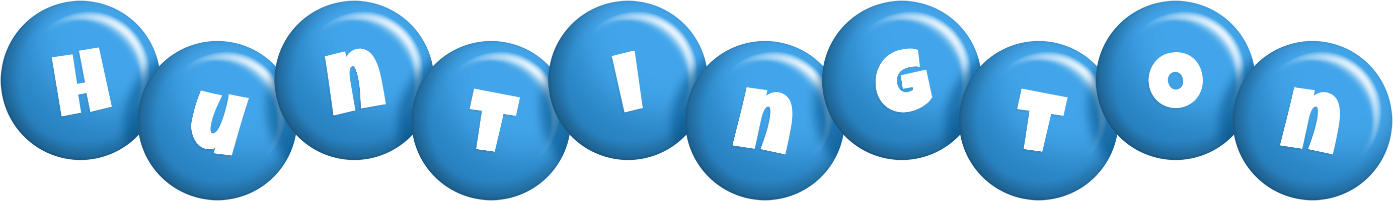 Huntington candy-blue logo