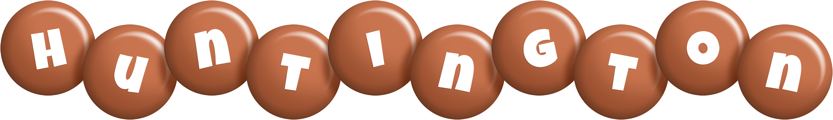 Huntington candy-brown logo