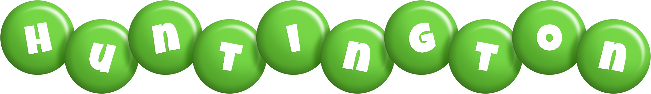 Huntington candy-green logo