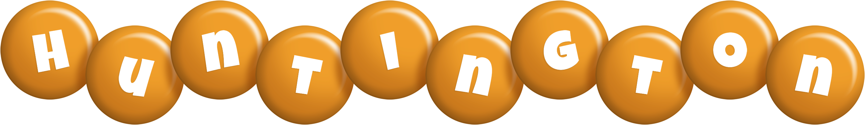 Huntington candy-orange logo
