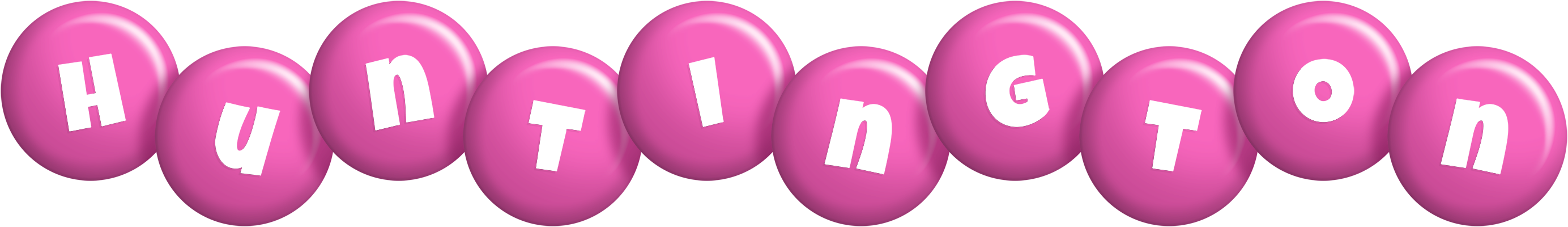 Huntington candy-pink logo