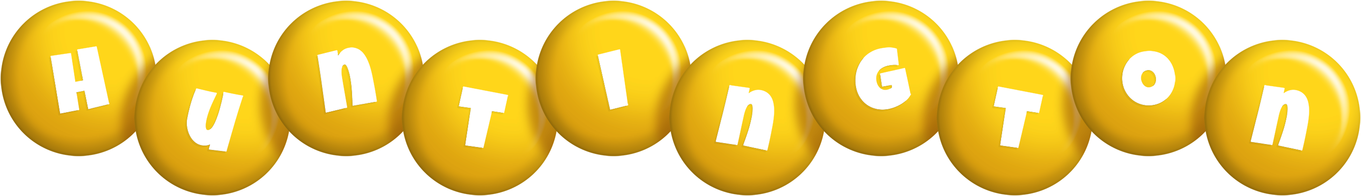 Huntington candy-yellow logo